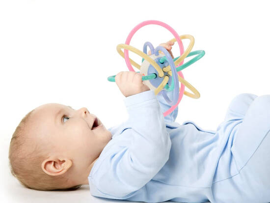 Sensory teether for a baby rattle ZA4309B