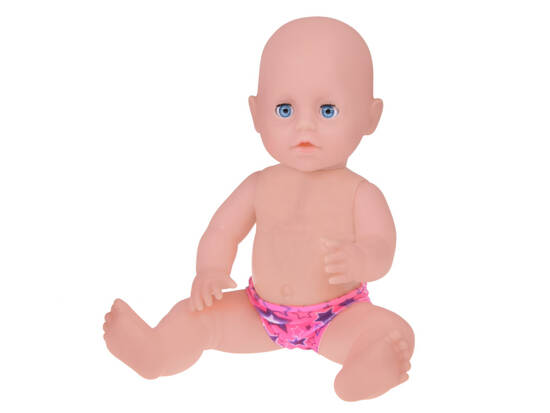 Set Rubber Baby Doll + accessories + drinks + pees + moves eyes ZA5154