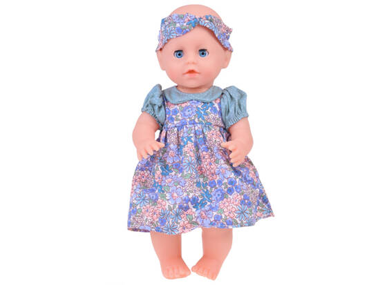 Set Rubber Baby Doll + accessories + drinks + pees + moves eyes ZA5154