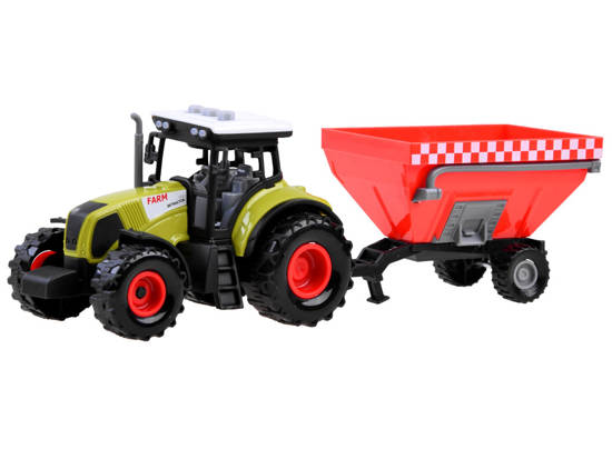 Set of 3 x Tractor with a trailer for a farmer ZA3908