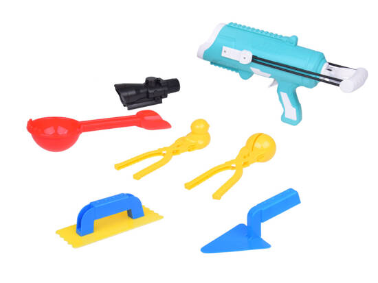 Set of 6 in 1 Snowball gun + accessories for making balls Shapes ZA5505