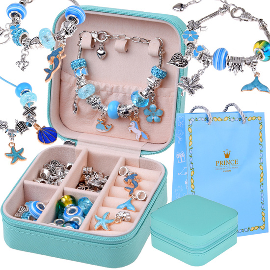 Set of BEADS CHARMS pendants Box Bracelet DIY ZA5207