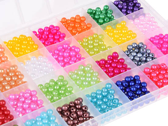 Set of Pearls Beads for Friendship Bracelets DIY 28 colors ZA5285