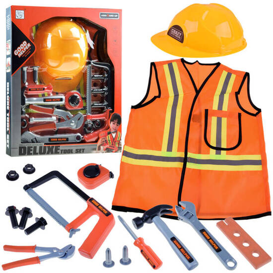 Set of a small builder costume + tools ZA3198