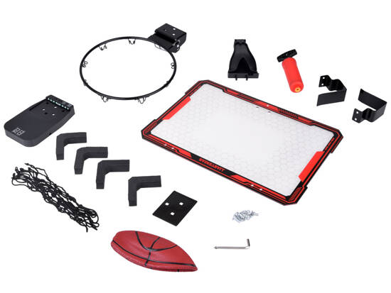 Set of basketball backboard, basket, point counter, ball SP0809