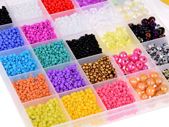 Set of colorful Beads make Bracelet Brooch Earrings 22 colors ZA 5298