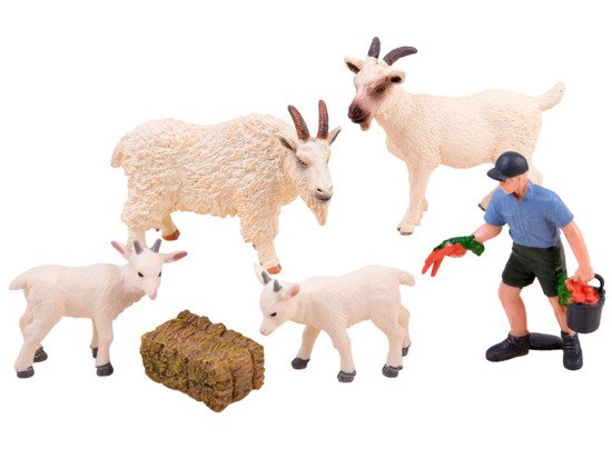 Set of pet figurines Goat Donkey ZA2988