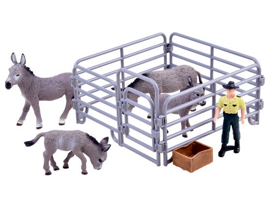 Set of pet figurines Goat Donkey ZA2988