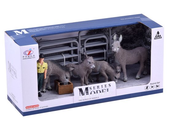 Set of pet figurines Goat Donkey ZA2988