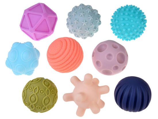 Set of rubber sensory balls 6 pcs ZA4470