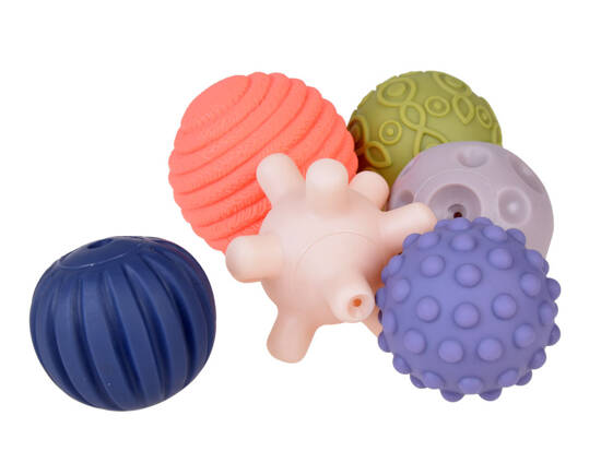 Set of rubber sensory balls 6 pcs ZA4470