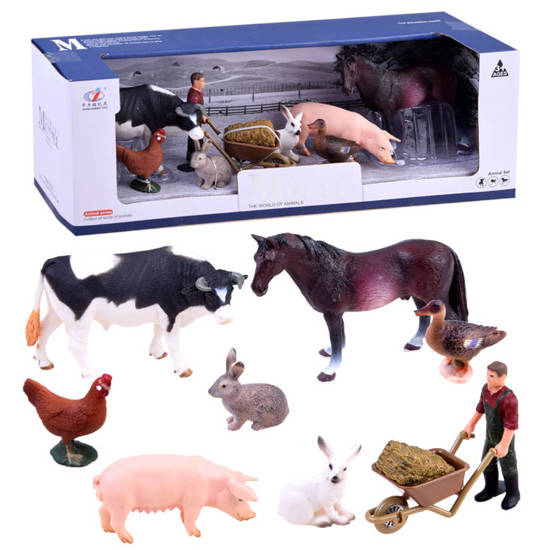 Set painted Farmer Farm Animals ZA2994