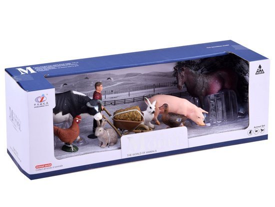 Set painted Farmer Farm Animals ZA2994