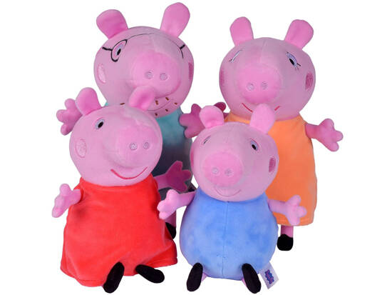 Simba Mascot set Peppa Pig George Mom Dad Pig in the car ZA5436