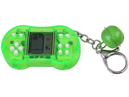 Small Keychain Console with Bell - RETRO travel games for children GR0688