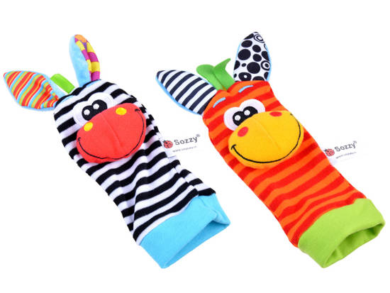 Socks + rattle bands set 4 pcs ZA3304Z