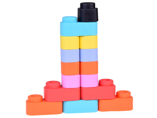 Soft rubber blocks 36 pieces colorful for toddlers ZA5367