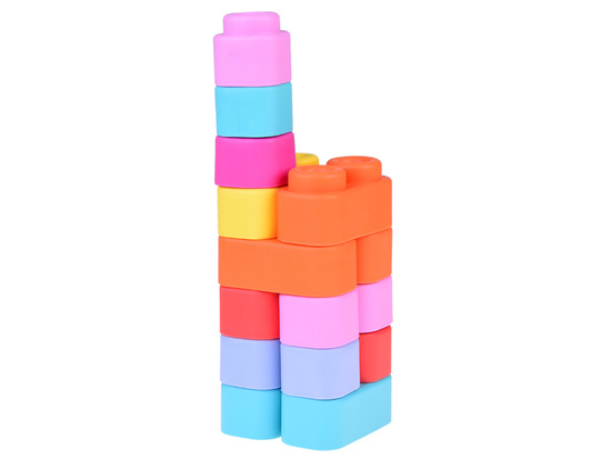 Soft rubber blocks 36 pieces colorful for toddlers ZA5367