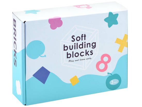 Soft sensory baby blocks 12 pcs. ZA3928