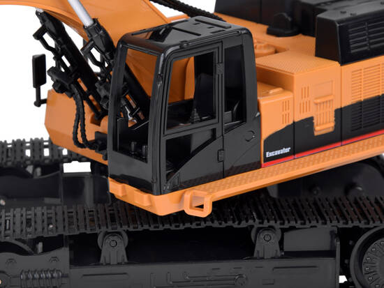 Solid Excavator on tracks effect Smoke Sound LED Light + Remote Control RC0698