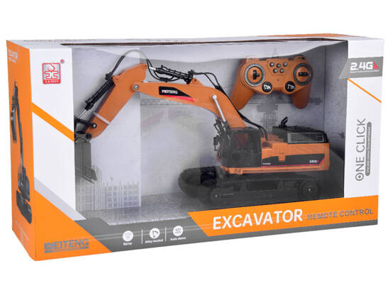 Solid Excavator on tracks effect Smoke Sound LED Light + Remote Control RC0698