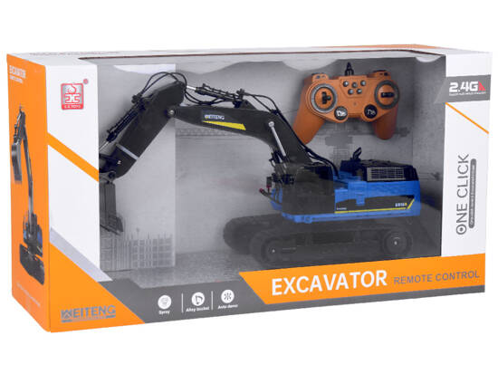 Solid Excavator on tracks effect Smoke Sound LED Light + Remote Control RC0698