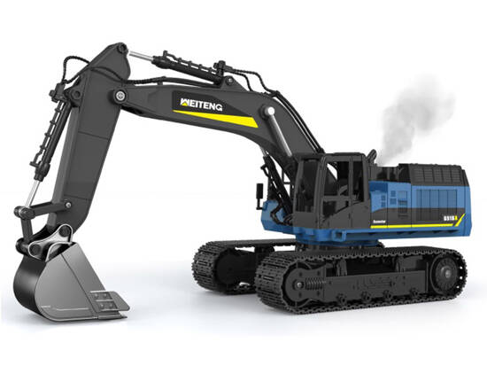 Solid Excavator on tracks effect Smoke Sound LED Light + Remote Control RC0698