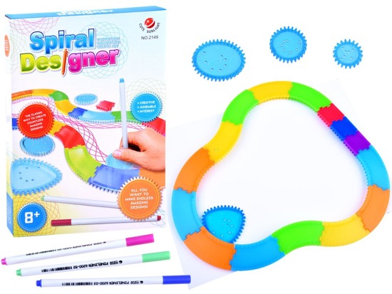 Spirograph Drawing set CREATIVE spirals Drawing aid TA0080