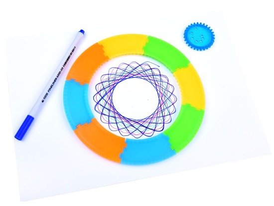 Spirograph Drawing set CREATIVE spirals Drawing aid TA0080