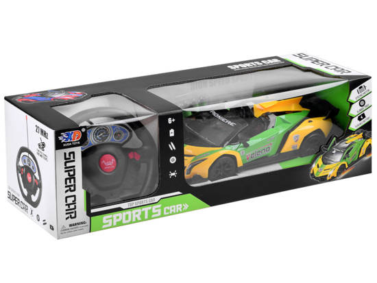 Sports car with opening door + RC0583 remote control