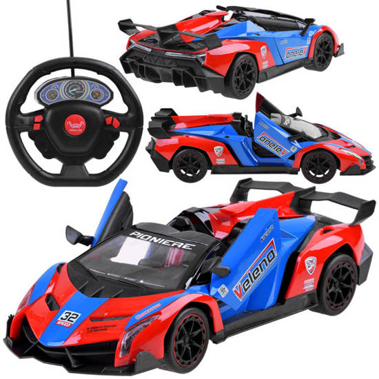 Sports car with opening door + RC0583 remote control