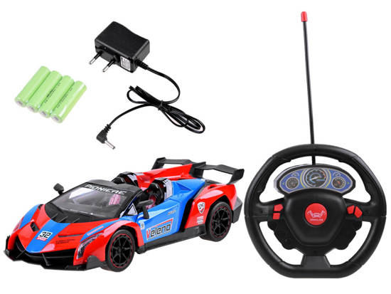 Sports car with opening door + RC0583 remote control