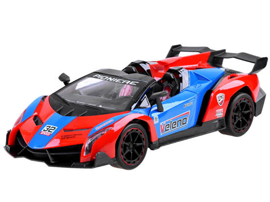 Sports car with opening door + RC0583 remote control