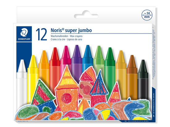 Staedtler Thick Jumbo Wax Crayons 12 AP0010 wax crayons