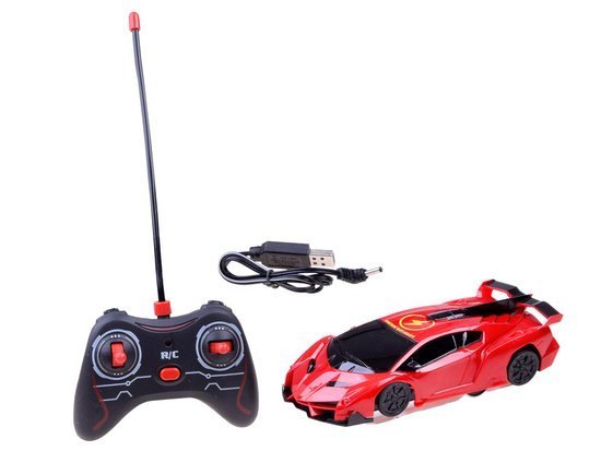 Stunt Car Toy car driving on the wall with RC0491 remote control car