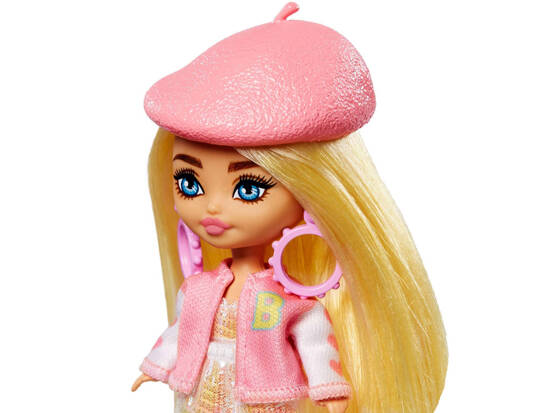 Stylish fashion doll Barbie Extra Mini Minis in a beret HLN48 ZA5105C