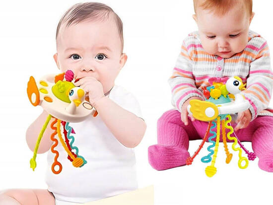 Swan Teether Sensory educational toy for babies ZA4640