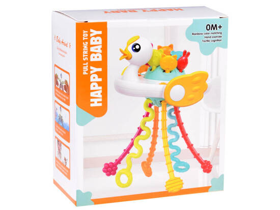 Swan rattle, teether, sensory toy ZA4640