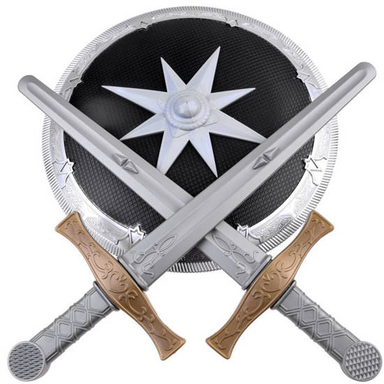 Swords + protective shield set for the knight ZA3937