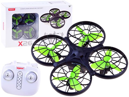 Syma X26 drone with an RC0545 obstacle sensor