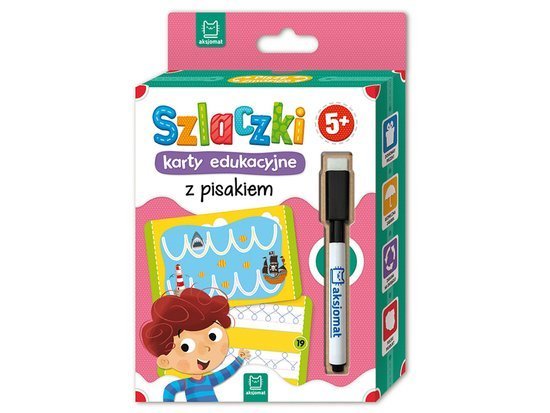 Szlaczki - educational cards with the marker pen KS0296