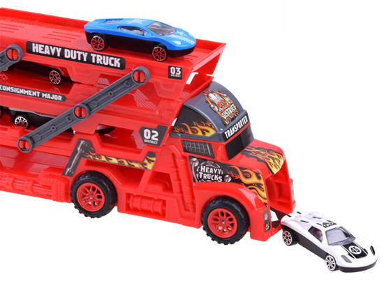 TIR tow truck + 6 cars, spring, ZA3774 launcher