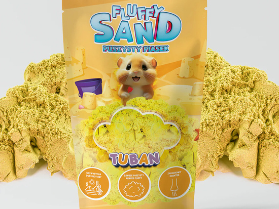 TUBAN Fluffy sensory sand scented Fluffy yellow 90g ZA5538