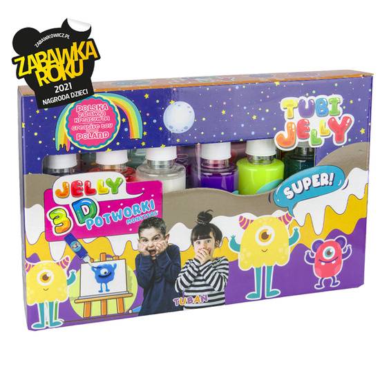 TUBAN creative set Tubi Jelly gel figures Monsters 6 colors ZA5537