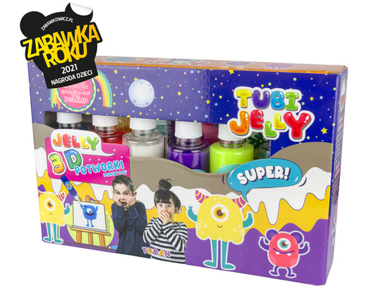 TUBAN creative set Tubi Jelly gel figures Monsters 6 colors ZA5537