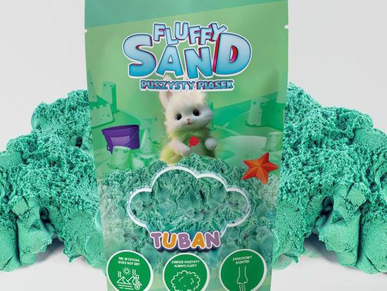 TUBAN fluffy scented sensory Sand Fluffy green 90g ZA5540