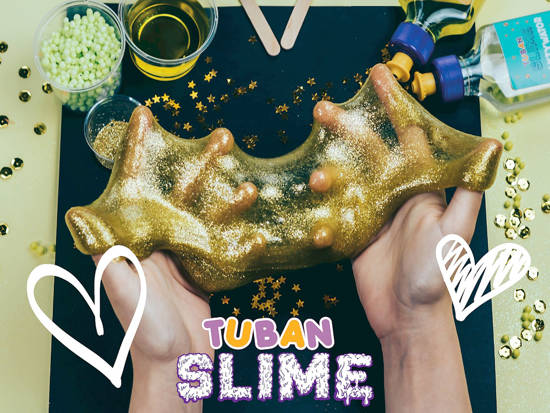 TUBAN slime set GOLD SHINE gold glitter ZA3693