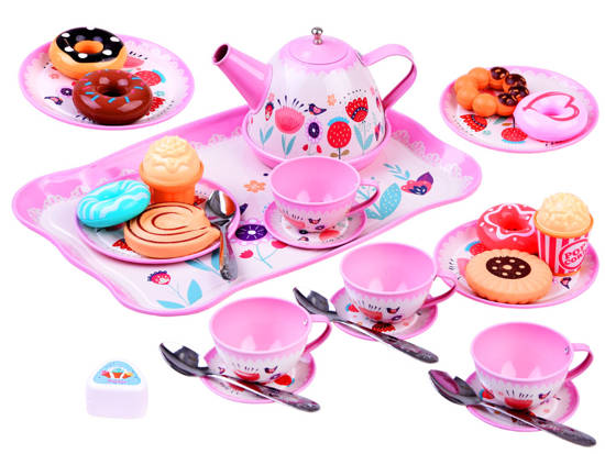 Tea set coffee cups cookies ZA3976