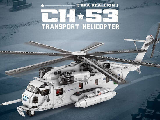 Technical blocks transport helicopter CH53 2192-pieces ZA5303