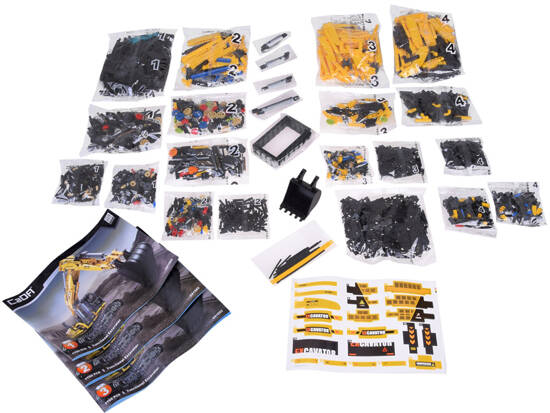 Technical building blocks set 1702-pieces Excavator 1:20 movable pieces ZA5253